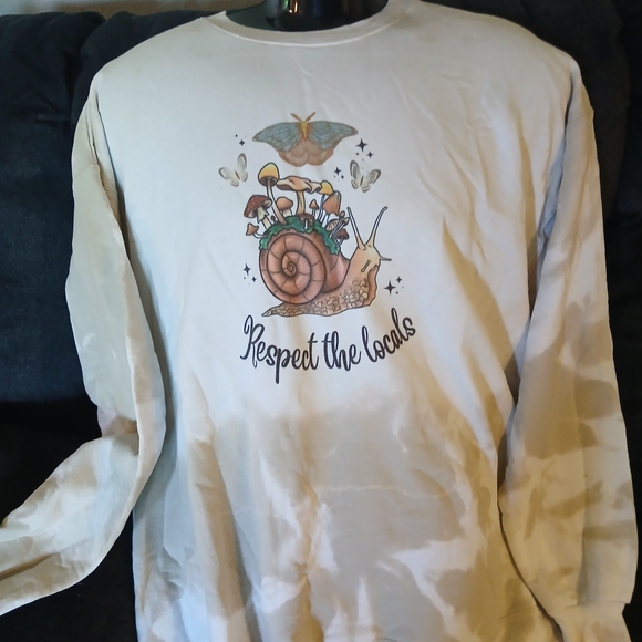 Handmade Bleach Dye Womens Sweatsgiry C - Picture 1 of 4